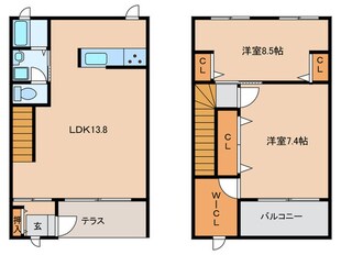 シャーメゾン北夙川Ａの物件間取画像